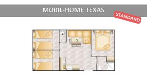 Campings Camping les Cigales : Mobile Home 3 Chambres Texas (6-8 Personnes)