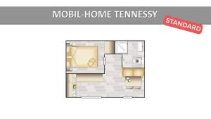 Campings Camping les Cigales : Mobile Home 1 Chambre Standard Tennessy (2 Personnes)