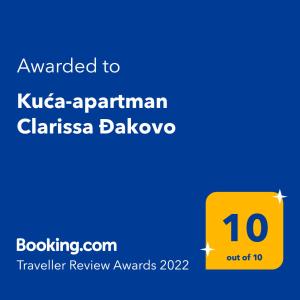 Kuća-apartman Clarissa Đakovo