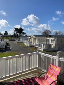 Mollys Retreat pet friendly three bed caravan with small garden Newquay Bay Resort Quieter area of park