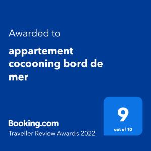 Appartements appartement cocooning bord de mer : photos des chambres