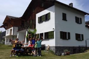 Villa Bianca Bormio garden and parking