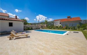 Awesome Home In Tribalj With Wifi, Outdoor Swimming Pool And Swimming Pool