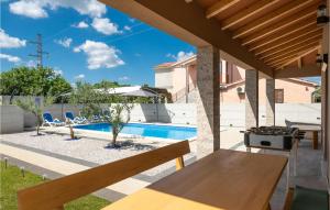 Stunning Home In Nedescina With 2 Bedrooms, Wifi And Outdoor Swimming Pool