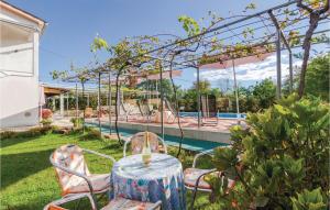 Stunning Home In Nedescina With 5 Bedrooms, Wifi And Outdoor Swimming Pool
