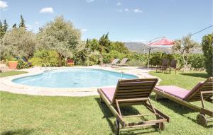 Amazing home in Sarrians with 1 Bedrooms, WiFi and Outdoor swimming pool