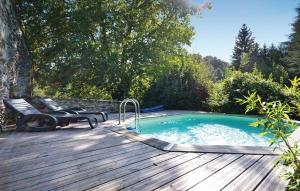 Appartements Amazing apartment in Les Salles-du-Gardon with 2 Bedrooms, Outdoor swimming pool and WiFi : photos des chambres