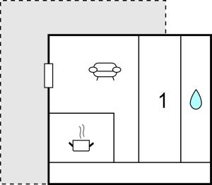 Appartamento con 1 Camera da Letto