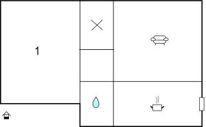 Apartamento de 1 dormitorio