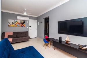 Piemax Praia Grande - 100m PRAIA do BOQUEIRÃO e CENTRO - Vista MAR - Varanda GOURMET com CHURRASQUEIRA privativa - AR CONDICIONADO em todos os ambientes - Wi-Fi 600 Mbps - HOME OFFICE- Vaga de Garagem - Acomoda até 6 pessoas