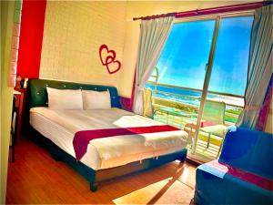 Phòng Giường Đôi có Ban công và Nhìn ra Biển (Double Room with Balcony and Sea View)
