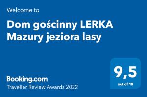 Dom gościnny LERKA - 240 m2 Mazury jeziora lasy