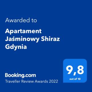 Apartament Jaśminowy Shiraz Gdynia