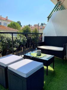 Appartements Magnifique appartement le Cannet,Cannes, Parking, Wifi : photos des chambres