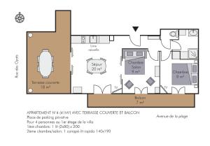 Appartements VILLA CHANTEREINE - apparts a 5 mn de la plage - BAIE DE SOMME : Appartement 4 avec Terrasse et Balcon