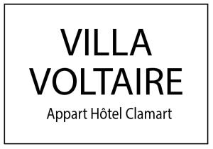 Appart'hotels VILLA VOLTAIRE : photos des chambres
