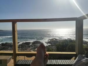 Espectacular cabaña Las Rocas de Algarrobo - El Quisco Norte Vista a la rompiente de la ola