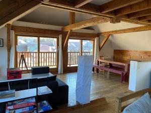 Maisons de vacances Top floor duplex with private beach : photos des chambres