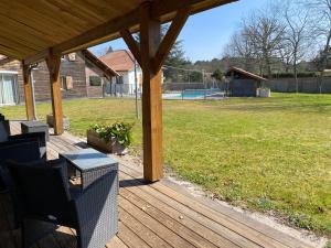 Maisons de vacances Ensemble de 3 villas avec piscine chauffee, esprit detente : photos des chambres