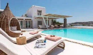 Luxury Ocean View Villa Mykonos Town Centre - Drafaki