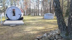 Agro Breza domek nad samym jeziorem- sauna ogrodowa