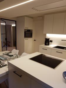 Nieuw app met tuin en terras, gratis parking, aan zee, vlakbij Brugge