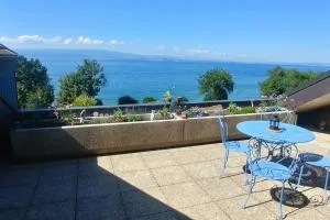 Lakefront. Appartement pieds dans l'eau. View and direct access to the lake. - Anthy