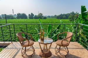 SaffronStays Eden - 3BR vineyard-side pool villa with jacuzzi, farm dining, stargazing deck & lawns for celebrations