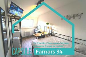 Hotels capsule Capstay 13-famars & Netflix : Chambre Double