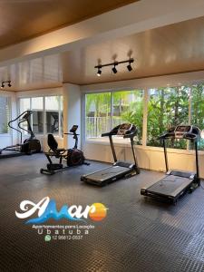 Jardim das Palmeiras II Home Resort JP2 Ubatuba - Apartamento com 2 Dorms, 1 Suíte, Condomínio com Piscina Adulto e Infantil, Jacuzzi Aquecida,Sauna, Churrasqueira, Academia, Salão de Jogos e Playground