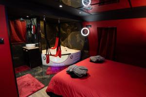 Appart'hotels Capsule Secret - Jacuzzi - Netflix & Home cinema - Jeux de couple - Barre de pole dance : photos des chambres