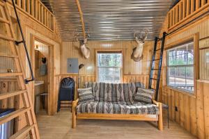 Lakefront Cabin with 2 Lofts, Boats on 4 Acres