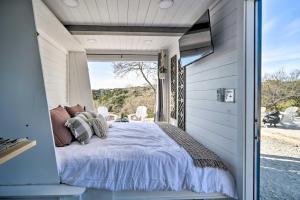 Lakefront Container Studio Patio and Fire Pit!