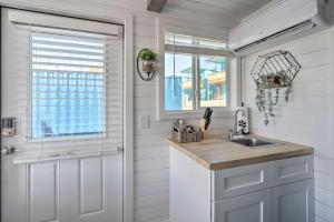 Lakefront Container Studio Patio and Fire Pit!