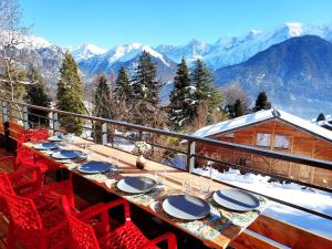 Appartements New Spacious Appart. Incredible view of Mt Blanc : photos des chambres