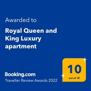 Luxury Holiday in Royal Apartment for King and Queen