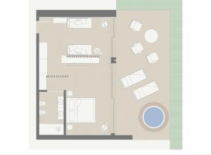 Suite Deluxe avec Baignoire Spa