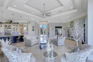 Waterfront home with infinity pool, spa and outdoor TV