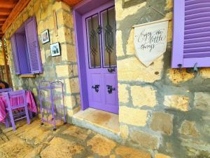 Mor Panjurlu Bohem Tasarım Ev - Kazdağları & Deniz