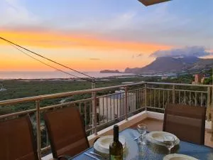 New Villa Kalimera, view to Falasarna beach - Plátanos