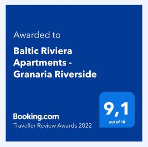 Baltic Riviera Apartments - Granaria Riverside