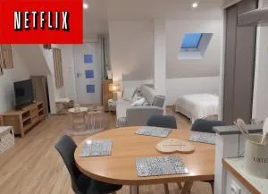 Studio cosy spacieux lumineux avec terrasse - Grosne