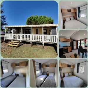 Complexes hoteliers Grand Mobil home 10 places avec 4 chambres SIBLU proche Ocean : photos des chambres