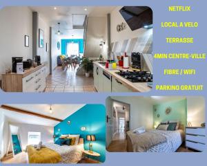 Appartements T3 GAILLAC ST-JEAN-Fibre-Netflix-Parking : photos des chambres