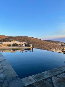 Waterfront villa "Afros" with a pool, direct access to the sea and a small beach