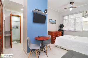 Studio no coração de Copacabana para 3 pessoas