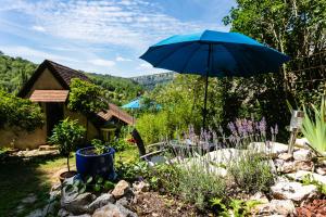 Appartements Gites Un Jardin dans la Falaise : photos des chambres