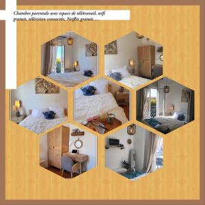 Appartements Maison du Bonheur l Art de vivre a la francaise Logement entier avec parking : photos des chambres