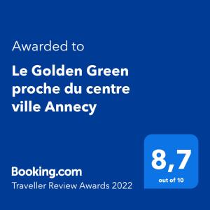 Appartements Le Golden Green a 5min du centre-ville avec parking privatif gratuit : photos des chambres