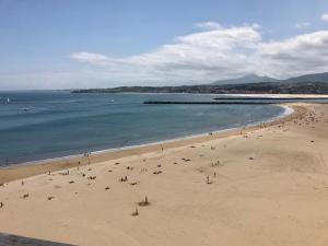 Vistas increibles, en la playa de hondarribia